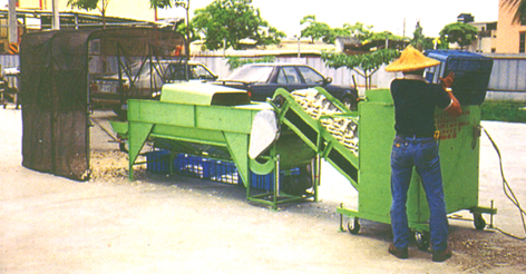 ��5.�@��ä��O���ž��i�Ʊ��ΡC<br>Fig. 5. Material feeding condition of machine dntotype.